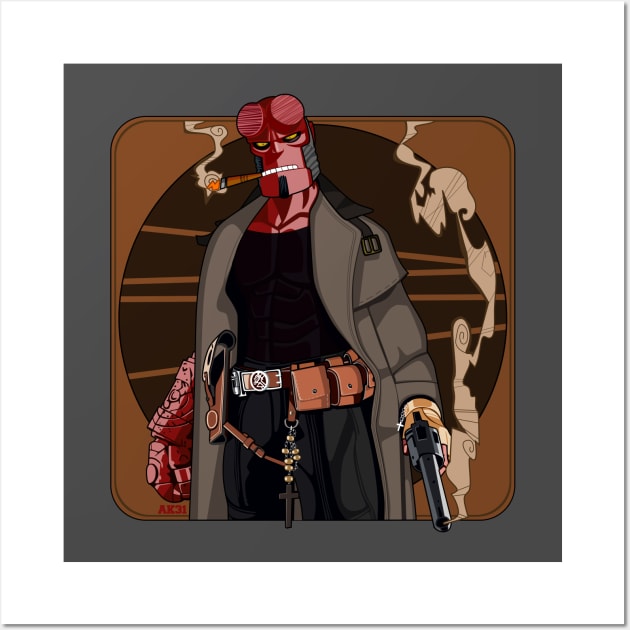 Hellboy Wall Art by Akira31